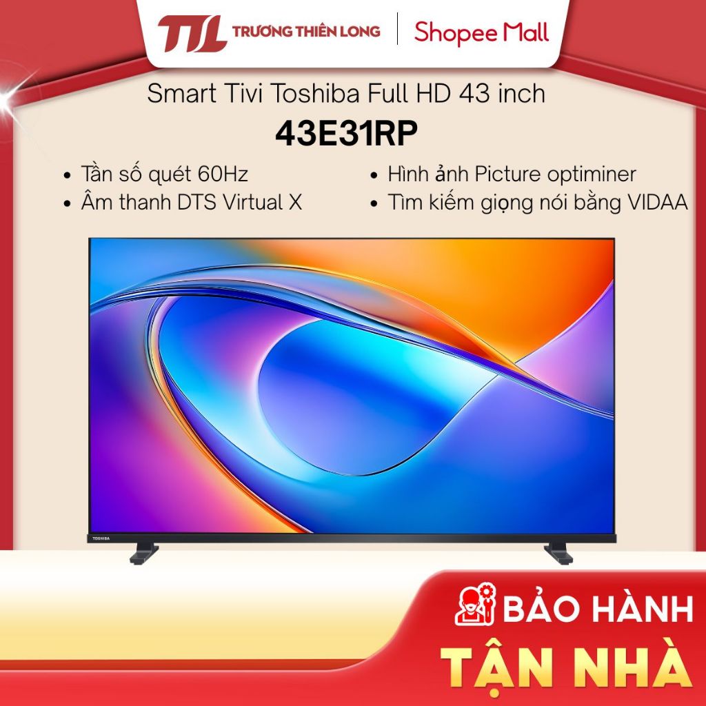 43E31RP - Smart Tivi Toshiba 43 Inch Full HD 43E31RP [TOÀN QUỐC]