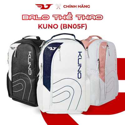 Balo Cầu Lông Thể Thao Đa Năng KUNO BN05F Nam Nữ Chất Liệu Da PU Cao Cấp, Chống Thấm Nước Đựng Giày, Vợt Pickleball