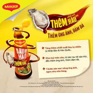 Dầu Hào Nestlé MAGGI® công thức cải tiến  chai 820g -  Thêm chiết xuất hàu, Thêm óng ánh - đậm đà
