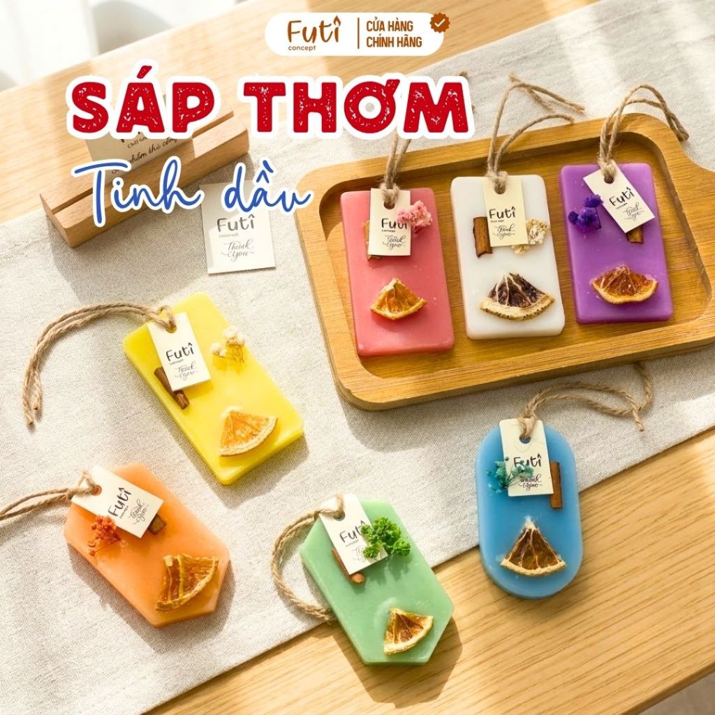 Sáp Thơm Tinh Dầu Treo Tủ – Khử Mùi Tủ Quần Áo, Xe Hơi, Hương Dịu Nhẹ Dùng Hàng Ngày