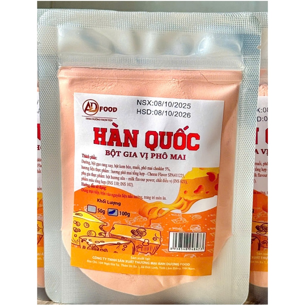 50g Bột phô mai Hàn Quốc