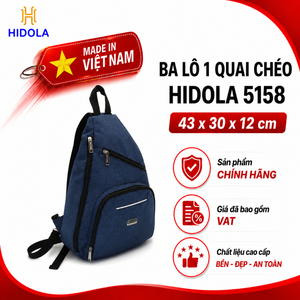 Ba lô 1 quai chéo Hidola 5158