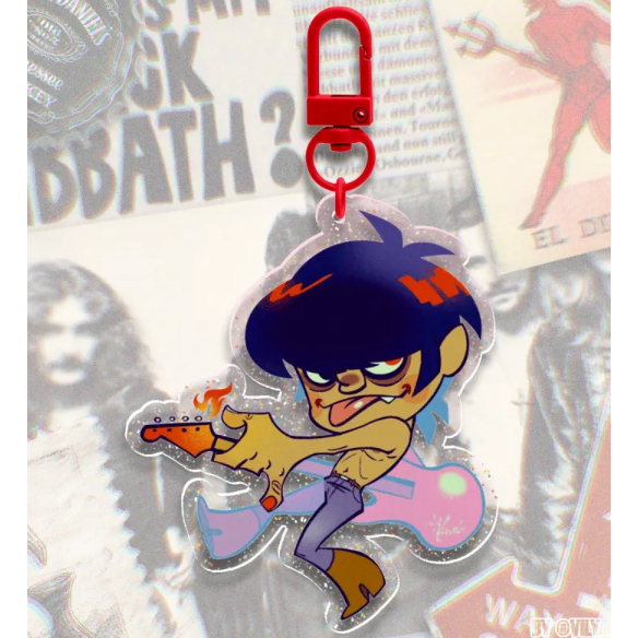Murdoc (Gorillaz) - Acrylic Keychain (Glittery Colored Edge) 48