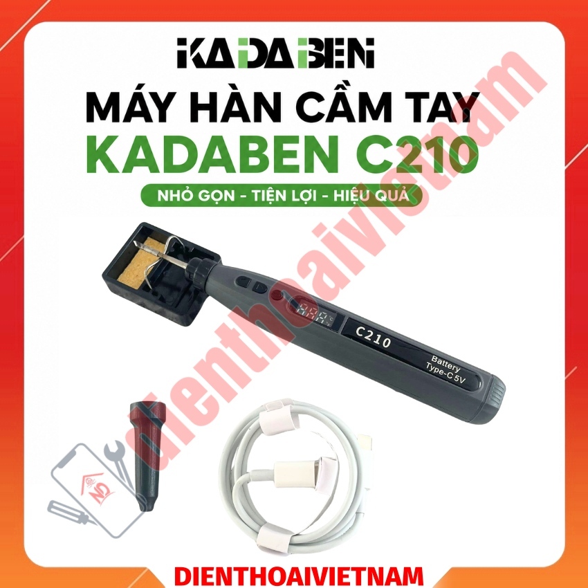 Máy hàn cầm tay Kadaben C210, mũi hàn C210