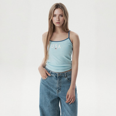Áo Hai Dây WHO.A.U USA Colorblock Sleeveless_WHRNG3793F