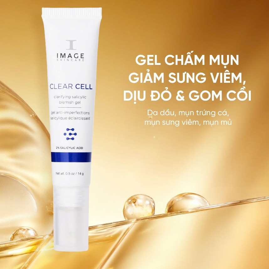Gel chấm mụn IMAGE CLEAR CELL Clarifying Salicylic Blemish Gel - 14g