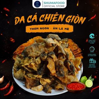 Da Cá Chiên Giòn ShumaFood 86g – Snack Ăn Vặt Da Cá Giòn Tan Béo Mặn, Đặc Sản Phan Thiết Túi Zip