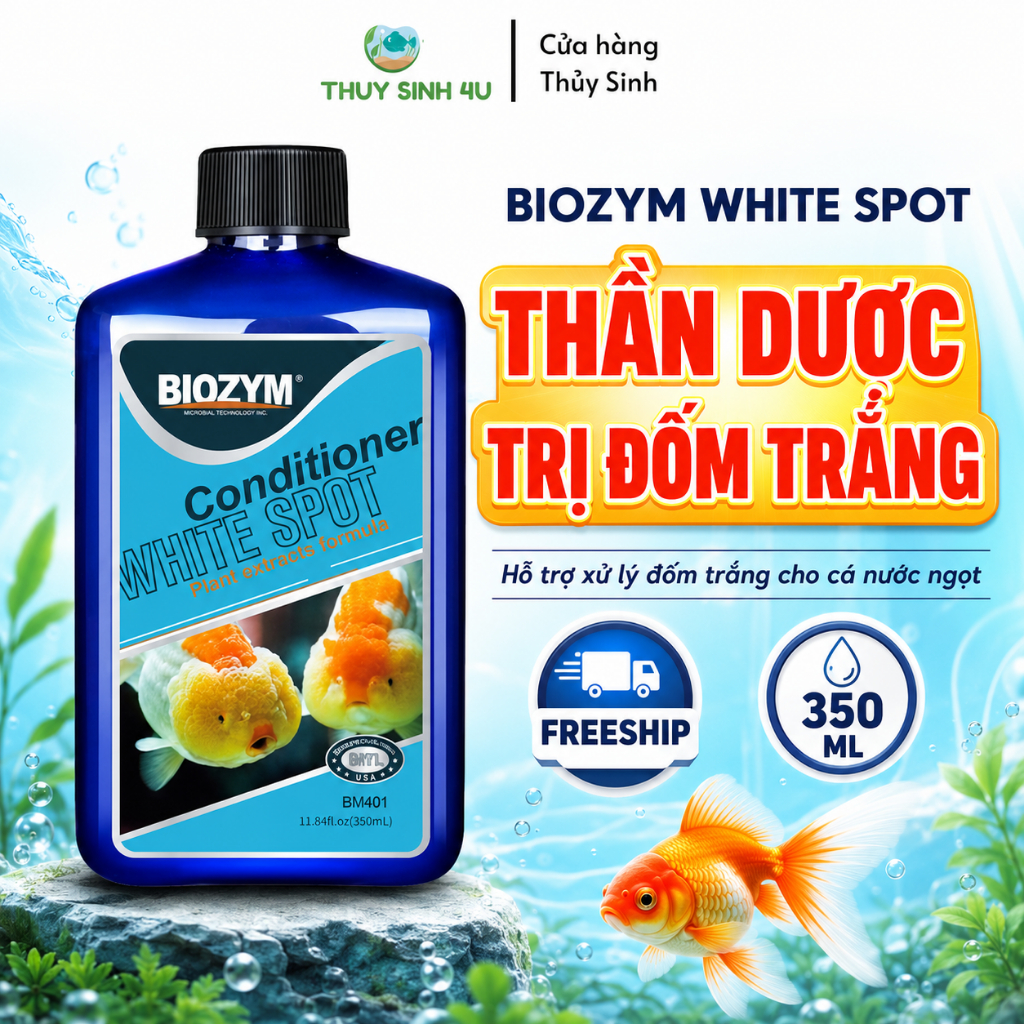 Biozym White Spot - xử lý đốm trắng cho cá cảnh hiệu quả