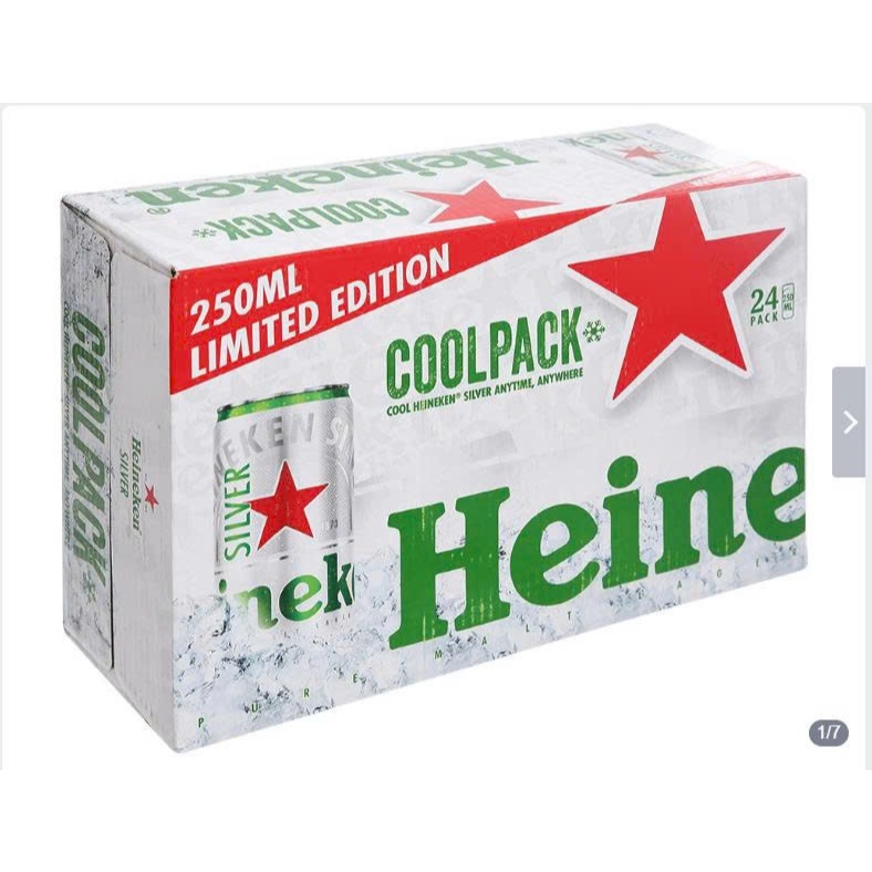 Thùng 24 lon Bia Heineken Silver 250ml