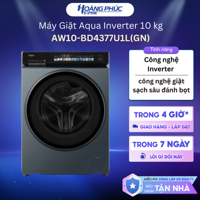 AW10-BD4377U1L(GN) | Máy Giặt Aqua Inverter 10 kg AW10-BD4377U1L(GN) {Toàn Quốc}