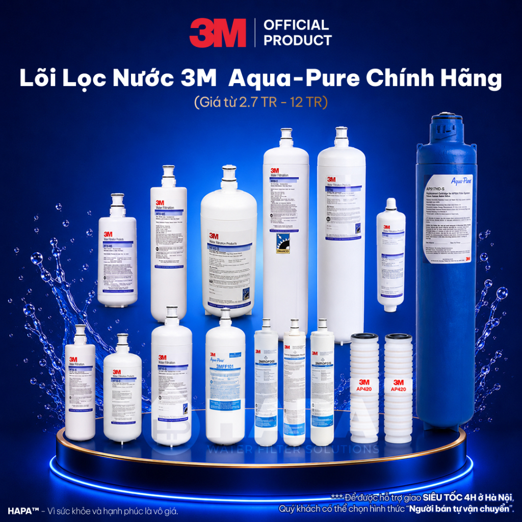 Lõi Lọc Nước 3M Mỹ 100% Chính Hãng - 3M HF20-MS HF40-S HF40S HF90 HF-8 3MFF101 FF100 AP904 AP917HD-S
