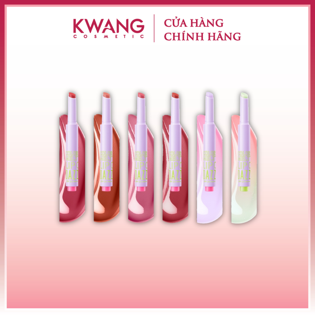 Son dưỡng DAZZLE ME Color Chrome Melt to Dew Lip Click dưỡng ẩm căng bóng đôi môi 2g