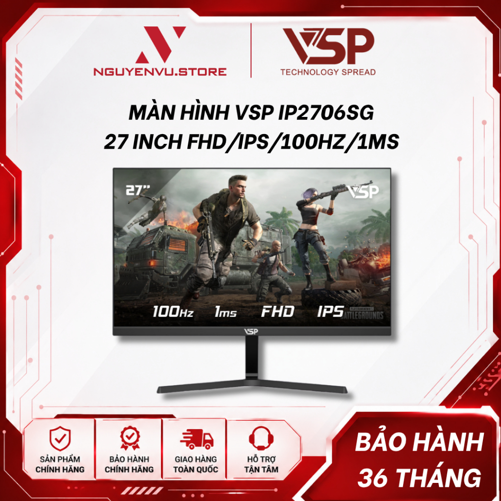 Màn Hình VSP IP2706SG / IP2706S 27 inch ( FHD/IPS/100Hz/1ms/ VSP IP2706S G ) - Hàng Chính Hãng