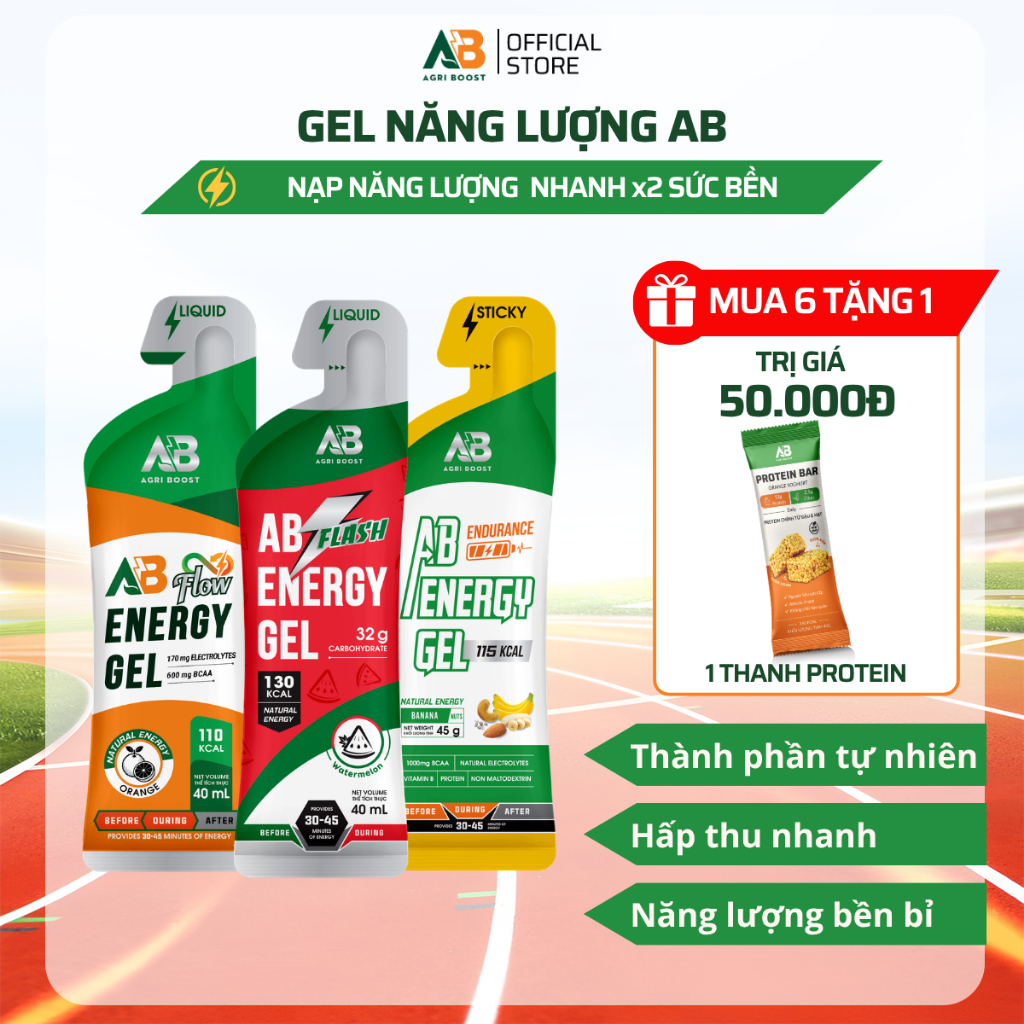 Thức Uống Gel AB Năng Lượng Tức Thì Cho Người Chơi Thể Thao Gel Dạng Lỏng Dễ Hấp Thu AB NUTRITION