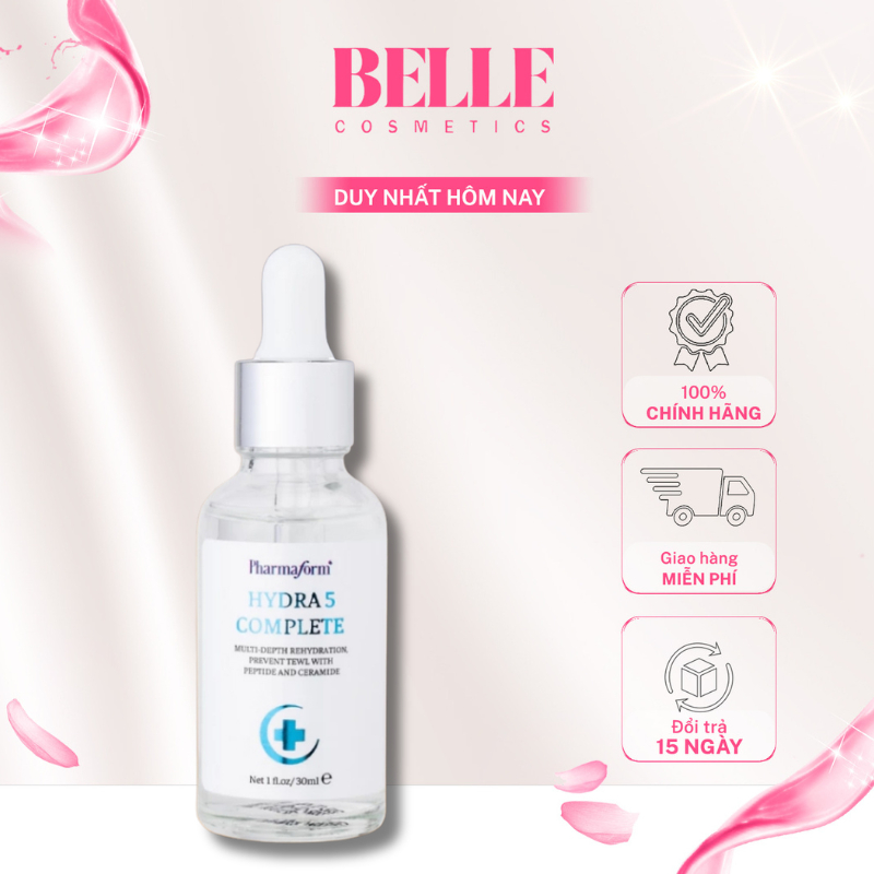 Serum cấp ẩm và phục hồi da Pharmaform Hydra 5 Complete Serum