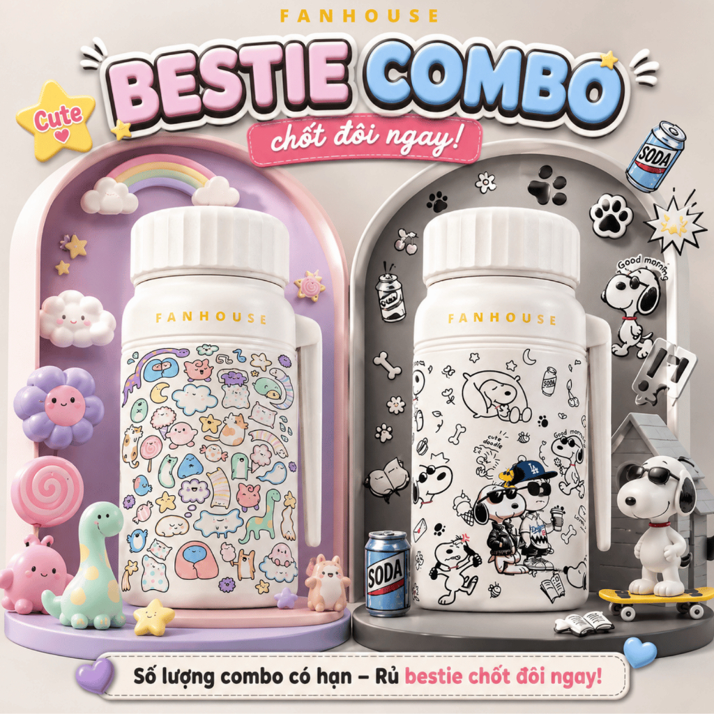 Bình nước giữ nhiệt Boony 1000ml inox 316 cao cấp Fan House bình giữ nhiệt 24h, tặng lõi lọc trà | BigBuy360 - bigbuy360.vn