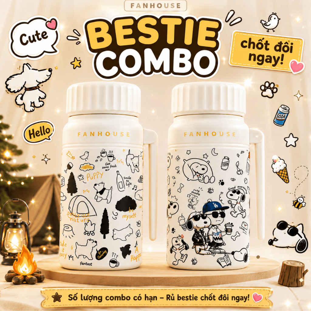 Bình nước giữ nhiệt Boony 1000ml inox 316 cao cấp Fan House bình giữ nhiệt 24h, tặng lõi lọc trà | BigBuy360 - bigbuy360.vn