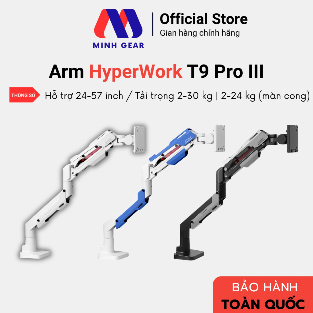 Giá Đỡ Màn Hình Máy Tính HyperWork T9 Pro lll - Hàng Chính Hãng