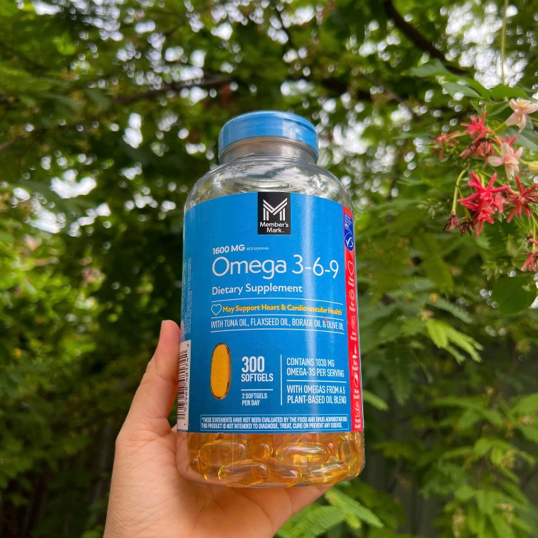 Mẫu mới Omega 369 Mỹ - Omega 3 6 9 Member's Mark Supports Heart Health
