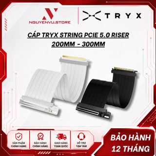 Cáp Riser VGA TRYX PCIe 5.0 x16, kích thước 200-300mm - Hàng chính hãng