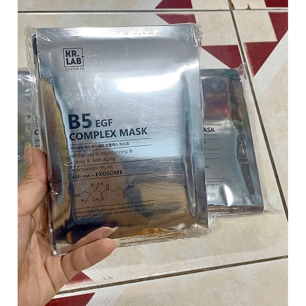Mặt Nạ KR.LAB Clinical B5 EGF Complex Mask Hàn Quốc – Phục Hồi Da, Cấp Ẩm, Làm Dịu, Sáng Da 25ml.