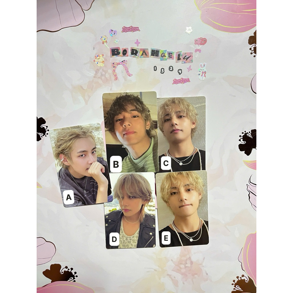 Card bts,tae Official Photocard