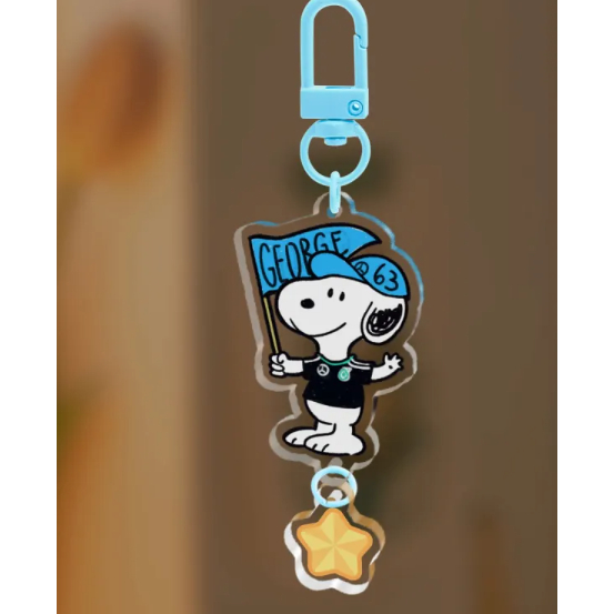 Snoopy George Russell Acrylic Keychain 73