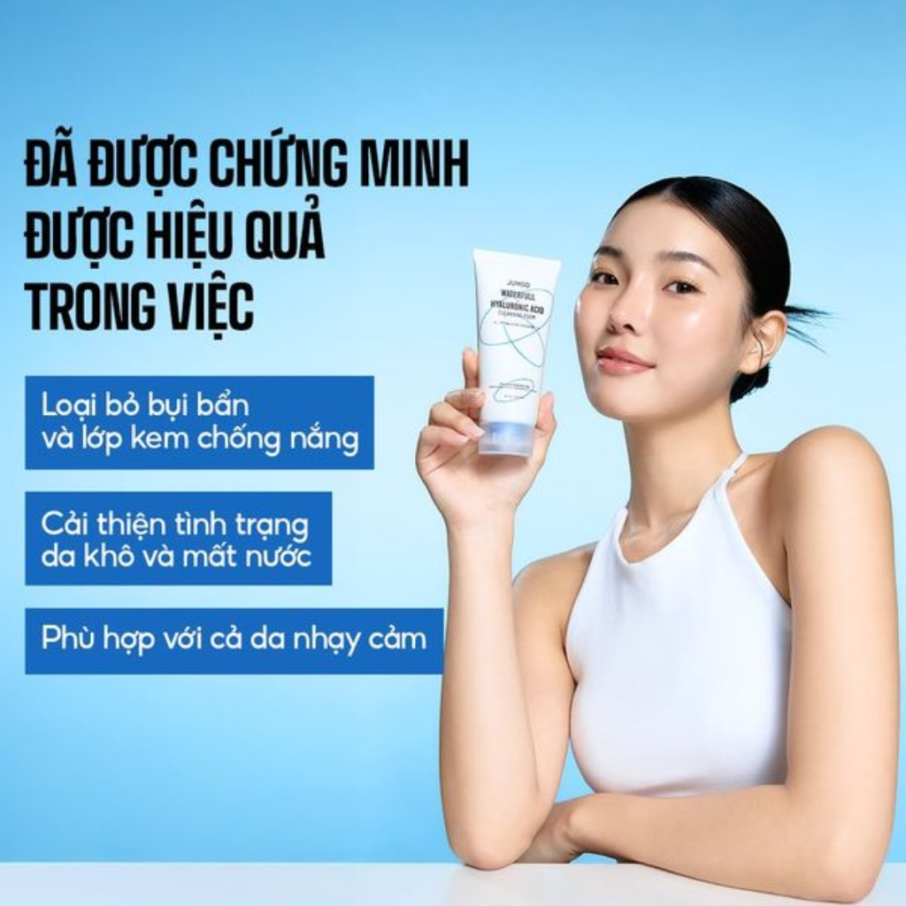 Sữa Rửa Mặt Jumiso Waterfull Hyaluronic Acid Cleansing Foam Sạch Sâu 150ml bombeauty | BigBuy360 - bigbuy360.vn