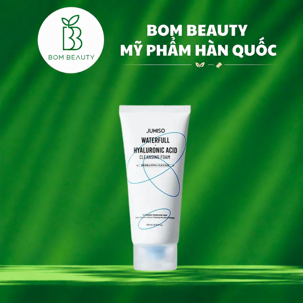 Sữa Rửa Mặt Jumiso Waterfull Hyaluronic Acid Cleansing Foam Sạch Sâu 150ml bombeauty