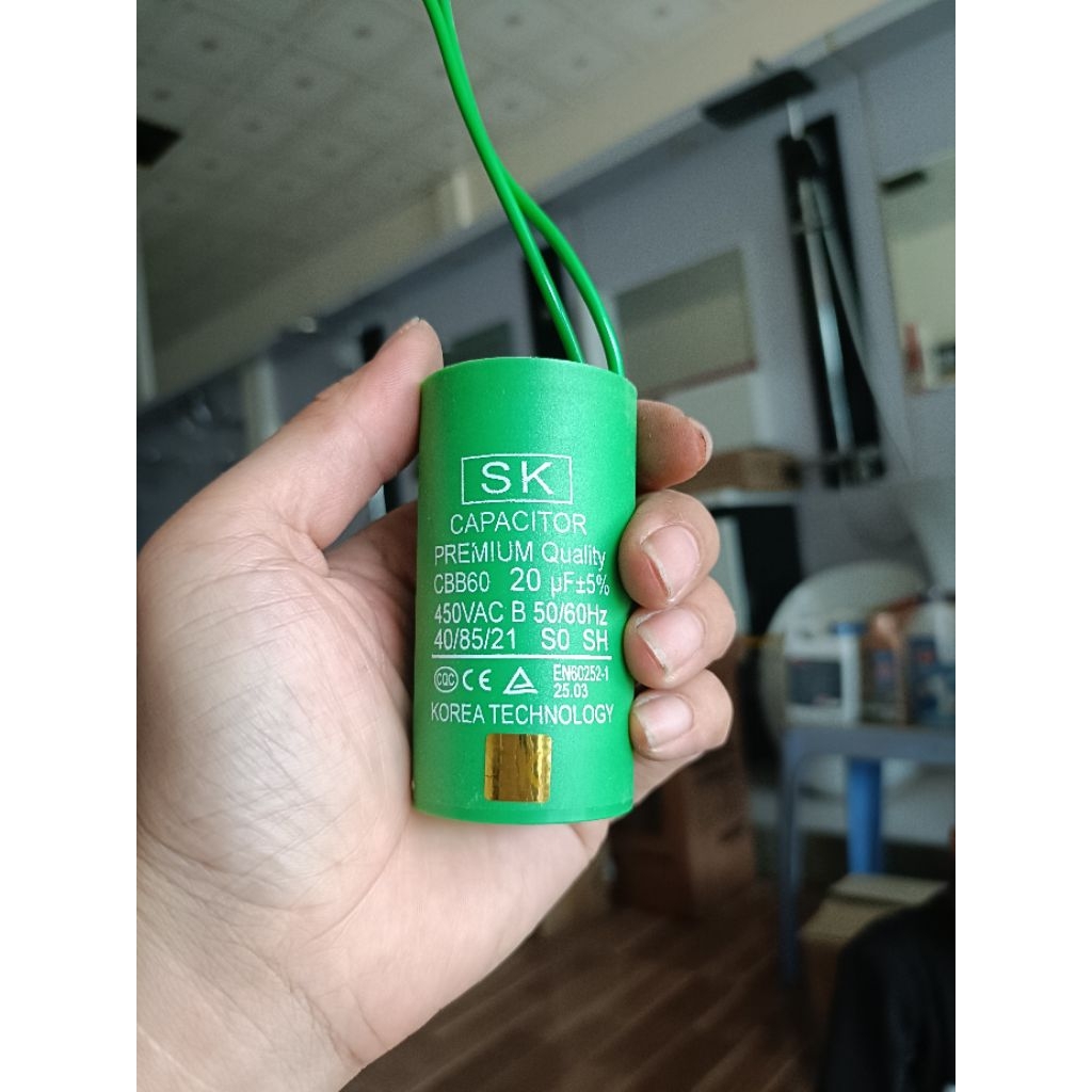 Tụ điện  Xanh lắp máy bơm SK CAPACITOR PREMIUM QUAUTY CBB60 450VAC 8uf 10uf 12uf 15uf 20uf 25uf 30uf