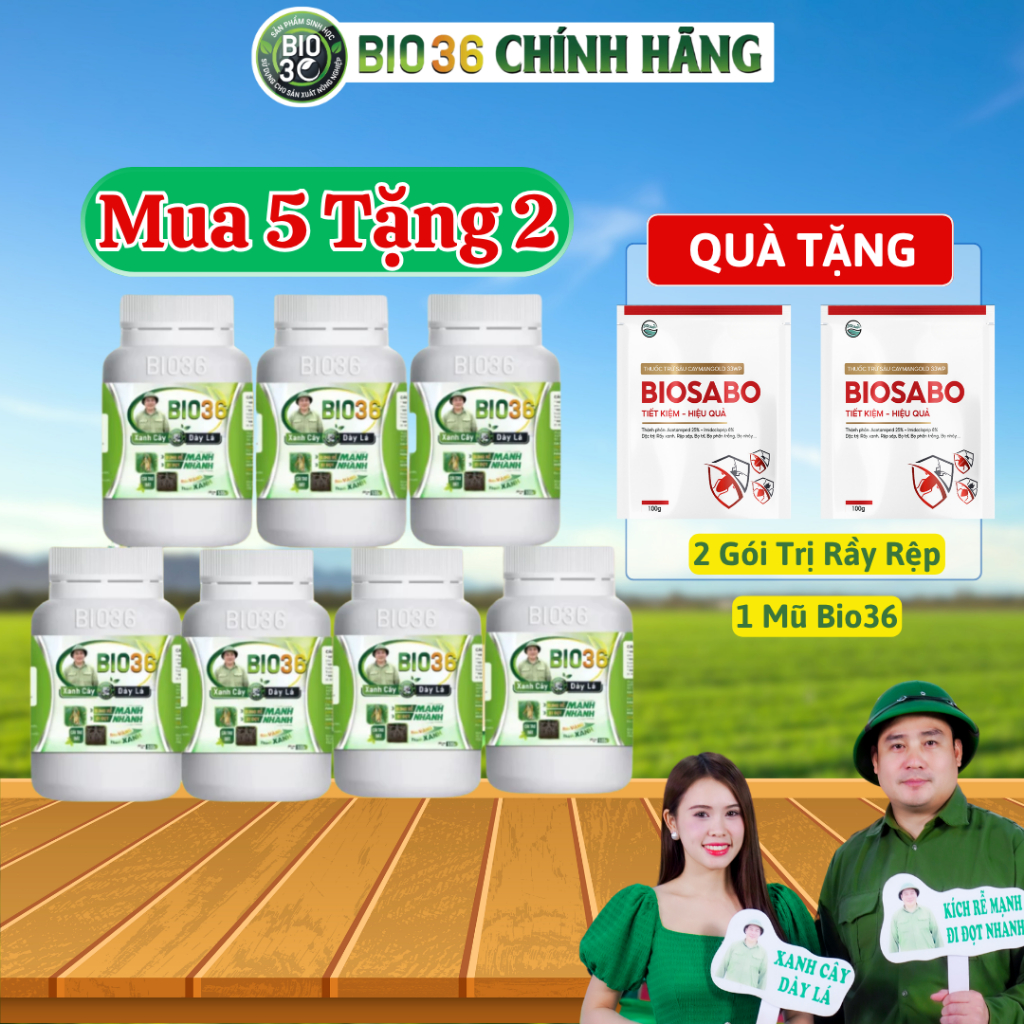[Bio36 Mua 5 Tặng 2] Bio 36 Kích Rễ Mạnh – Đẩy Đọt Nhanh - Phục Hồi Cây Trồng