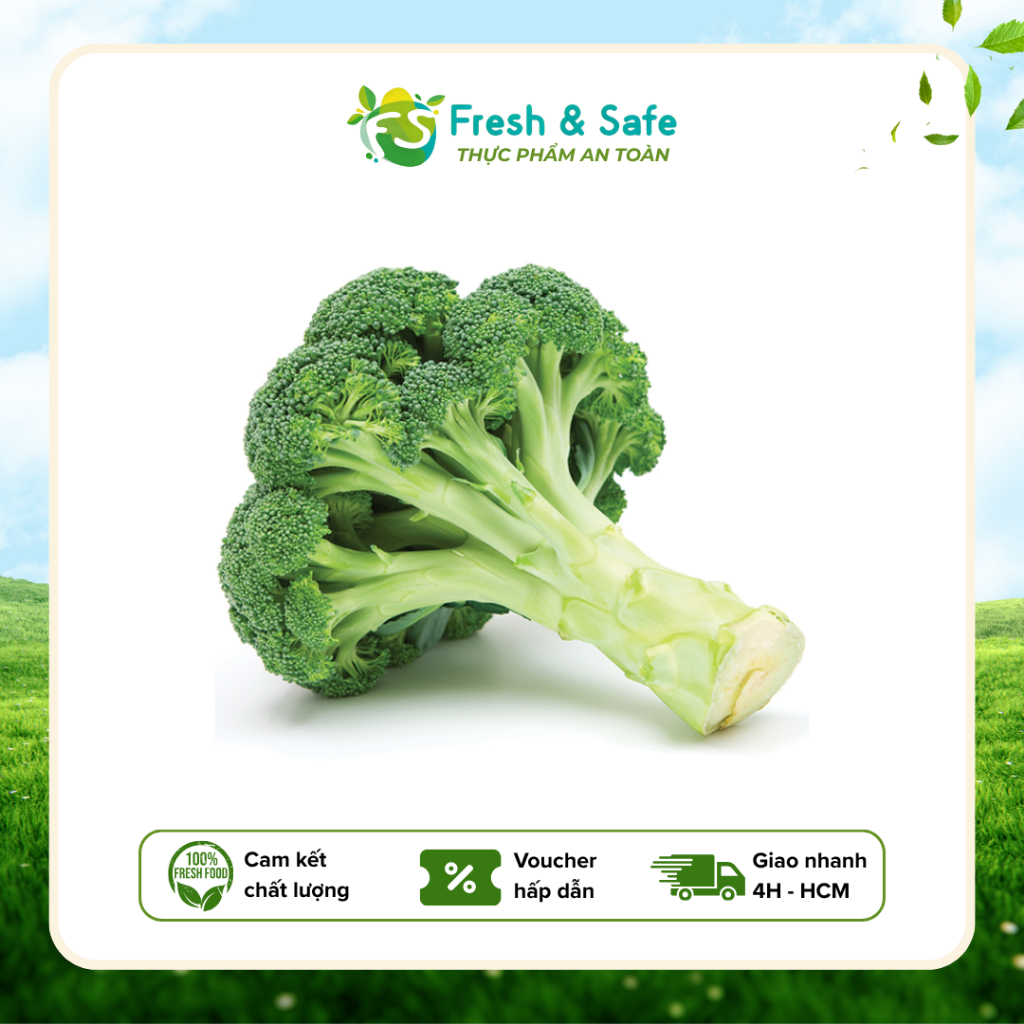 [ Hỏa Tốc HCM ] Bông Cải Xanh 1kg | Fresh & Safe