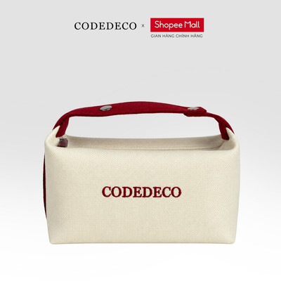 Túi vải CODEDECO có kéo khóa sang trọng và nhỏ gọn