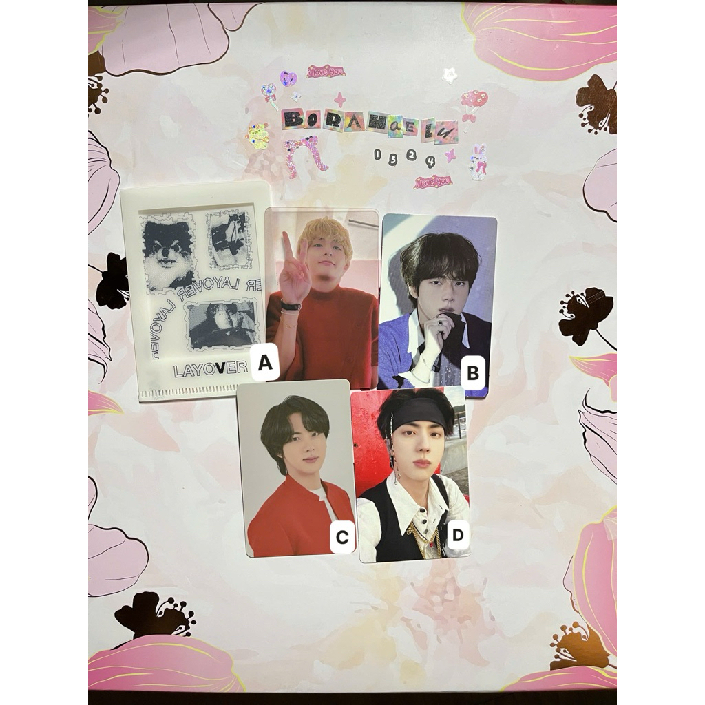 Card bts,jin,tae Official Photocard