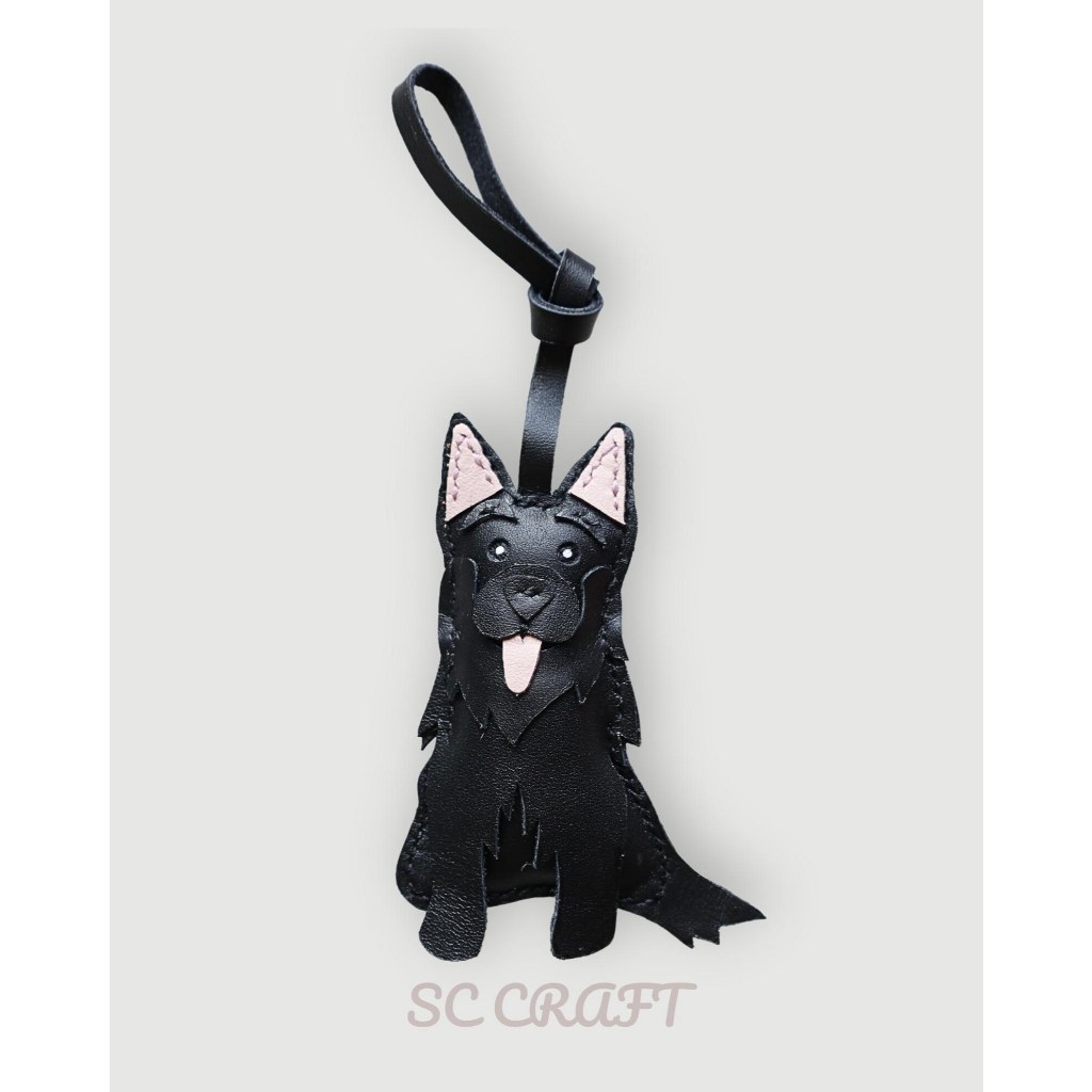 Charm da handmade chó Becgie Đức (German Shepherd)