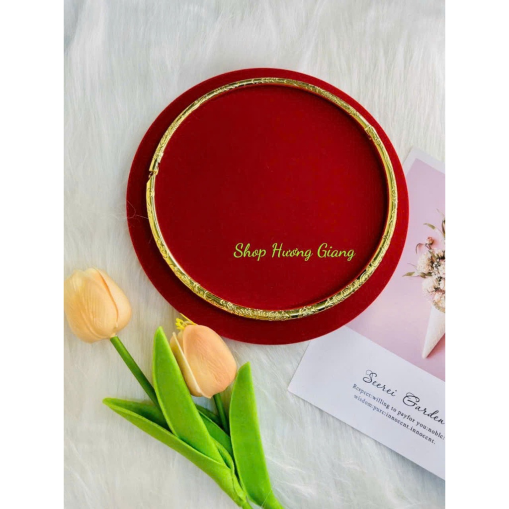 Kiềng Cưới 24K Sang Trọng - Tuyệt Tác Trang Sức Cho Ngày Chung Đôi (Tặng kèm hộp nhung gấm)
