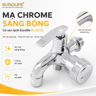 Củ Sen Tắm Lạnh Đồng Mạ Chrome Eurolife EL-SL112 (Bảo Hành 2 Năm)