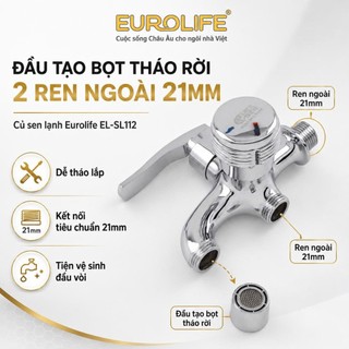 Củ Sen Tắm Lạnh Đồng Mạ Chrome Eurolife EL-SL112 (Bảo Hành 2 Năm)