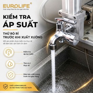 Củ Sen Tắm Lạnh Đồng Mạ Chrome Eurolife EL-SL112 (Bảo Hành 2 Năm)