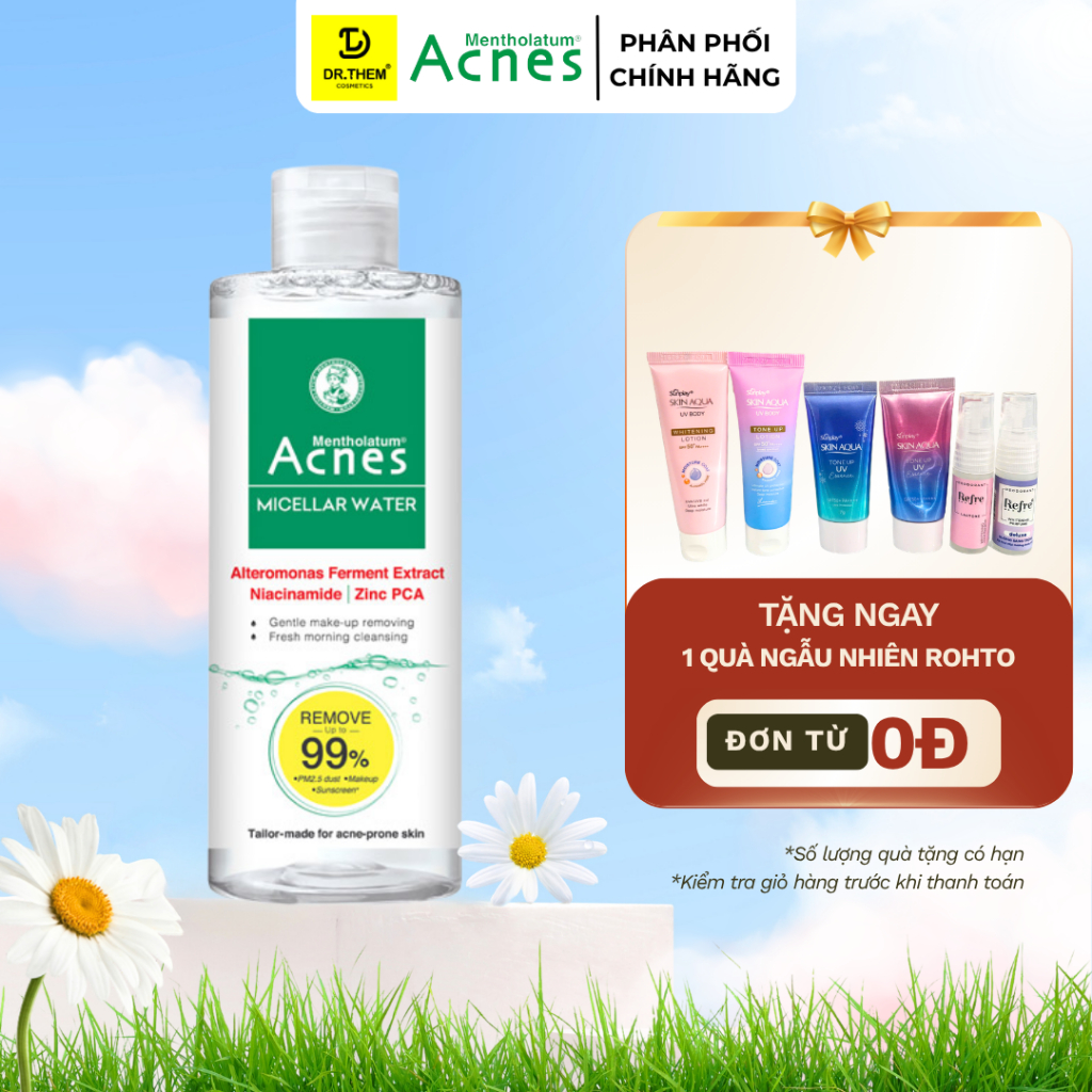 Nước Tẩy Trang Cho Da Mụn Acnes Micellar Water 200ml - Dr Thêm