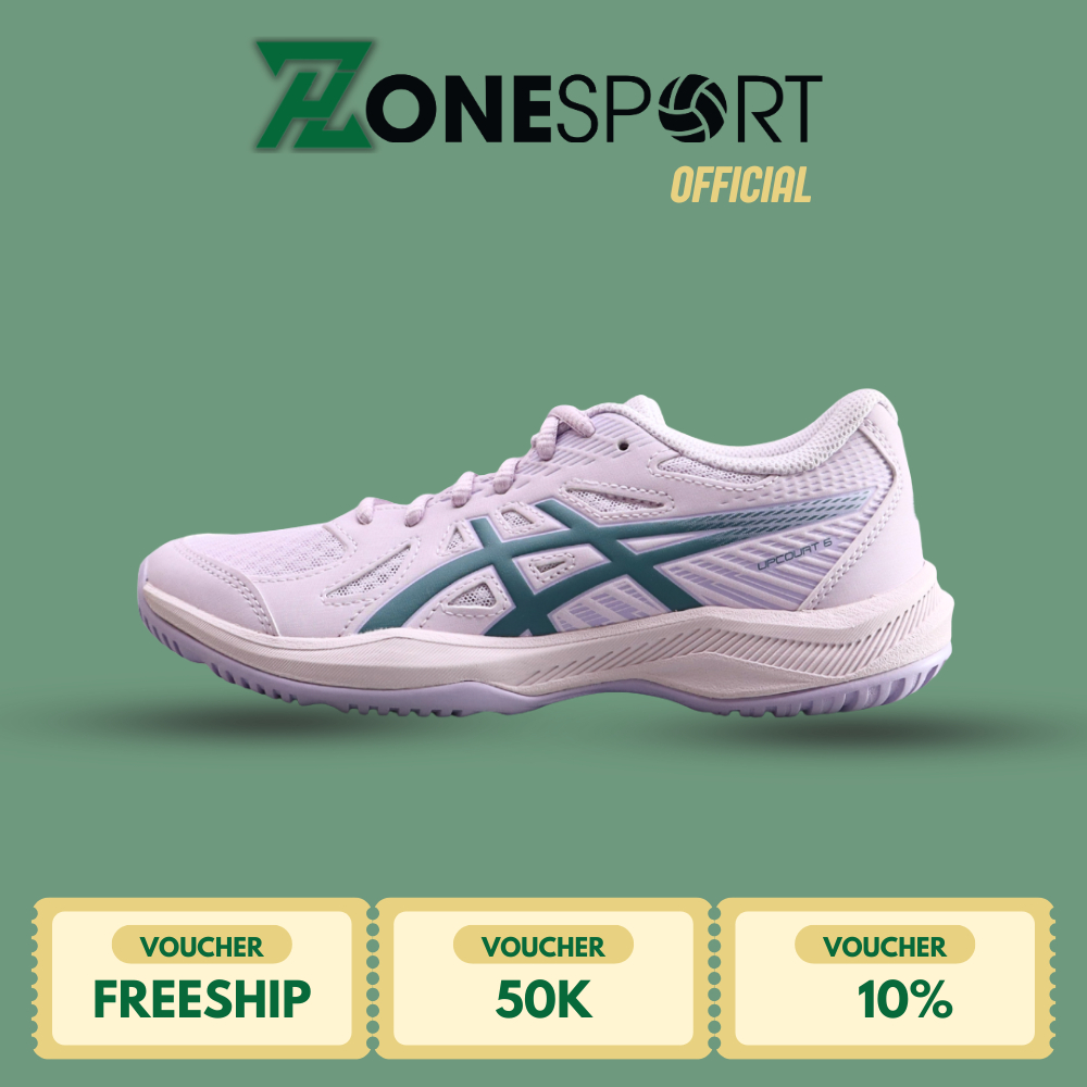 Giày Asics UpCourt 6 Tím Xanh Teal -  Giày Bóng Chuyền, Cầu Lông, Pickleball Năng Động Thoải Mái