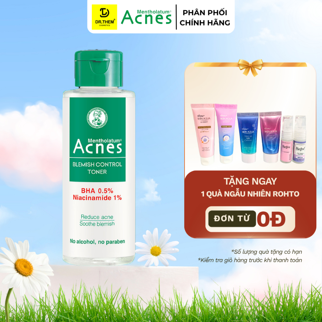 Toner Giảm Mụn Dịu Da Acnes Blemish Control Toner 100ml - Dr Thêm