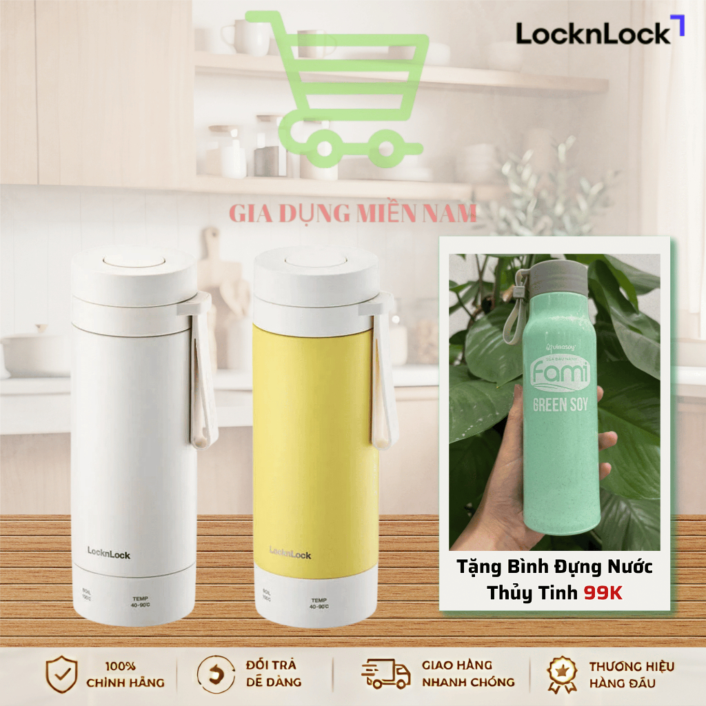 Bình Đun Giữ Nhiệt LocknLock Heating Tumbler EJC723 dung tích 300ml - Hàng chính hãng