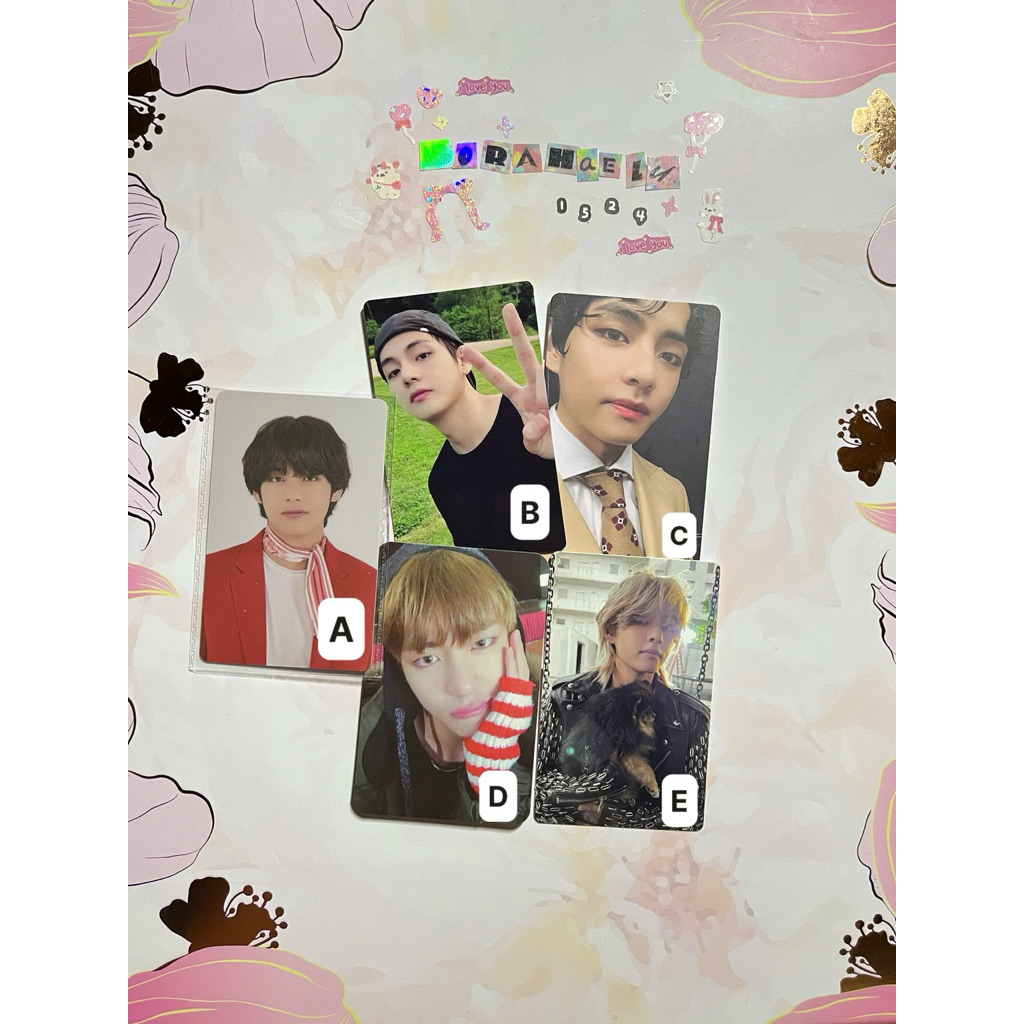 Card bts,tae hyung Official Photocard
