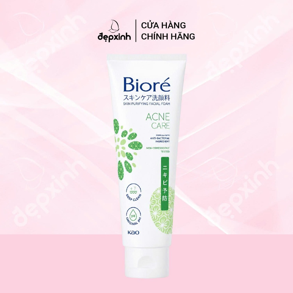 Sữa Rửa Mặt Bioré Sạch Mụn & Kháng Khuẩn 100g