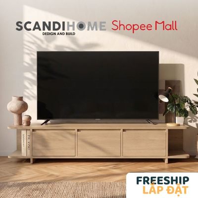 EQUILI, Kệ tivi TVD_090, 160x40x36cm, Tủ tivi phòng khách Scandi Home
