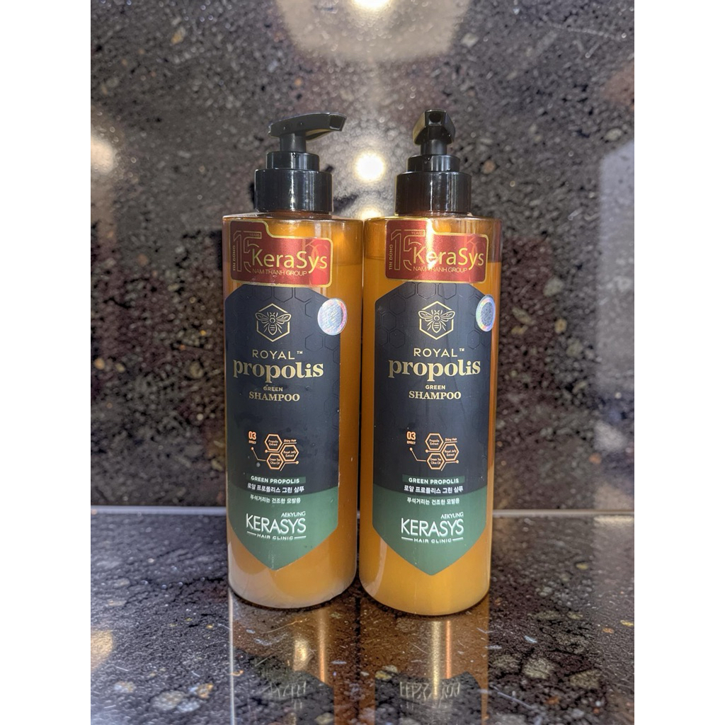 DẦU GỘI KEO ONG HÀN QUỐC AEKYUNG KERASYS ROYAL PROPOLIS GREEN