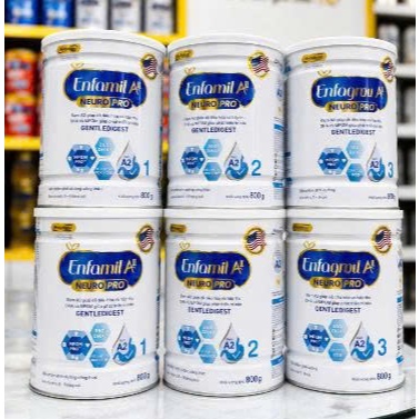 Enfamil A2 Sữa Công Thức Đạm A2 Thuần Chủng số 1,2,3 Lon 800g