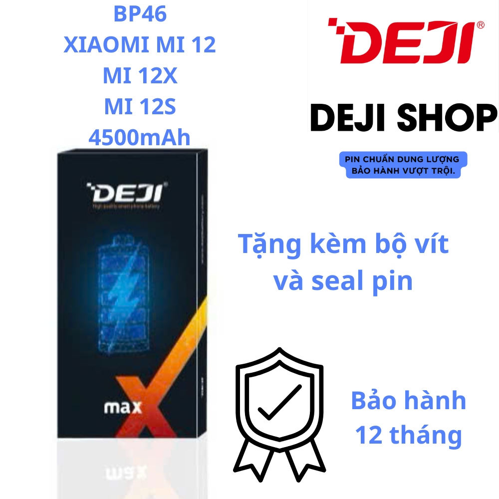 Pin Deji Xiaomi Mi 12 / Mi 12X / Mi 12S (4500mAh) | BP46