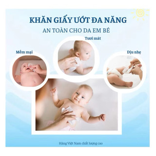 10 gói giấy ướt baby phú đạt(100 tờ/1 gói)khăn ướt
